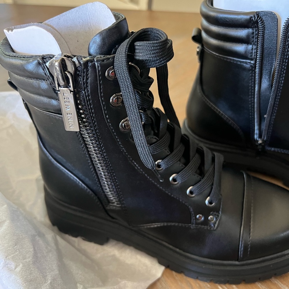 Brand new black boots.  So cute!